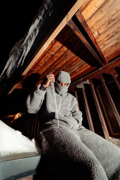 WOLF GREY FLEECE SET